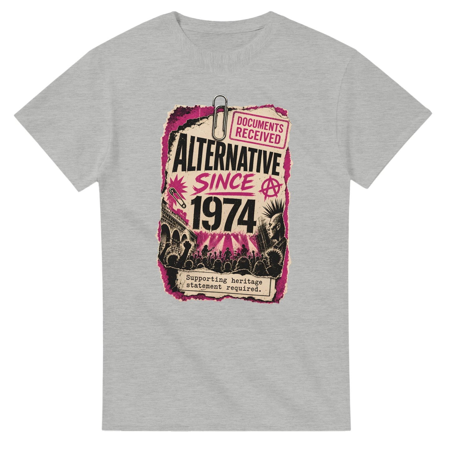 Camden Alternative Since 1974 T-shirt — Illustrated — product view 2