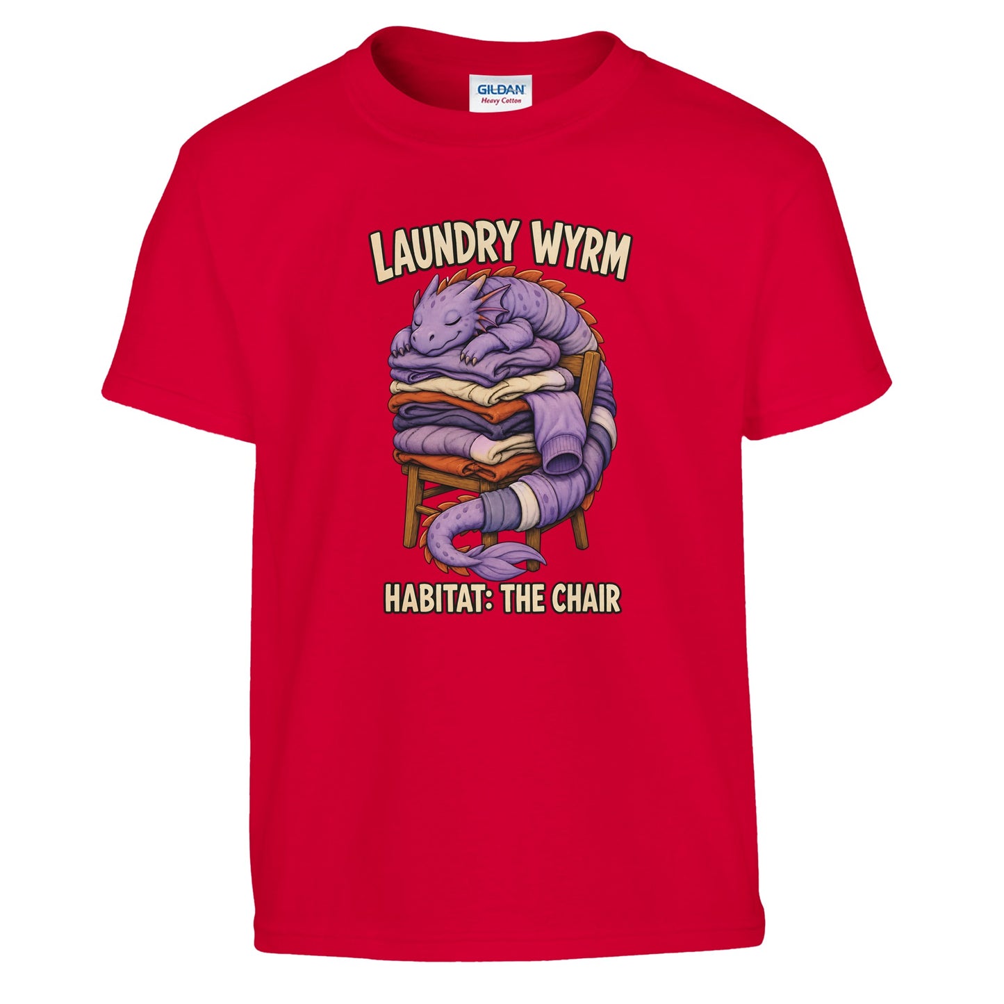 Laundry Wyrm – Habitat: The Chair Kids' T-shirt — product view 5