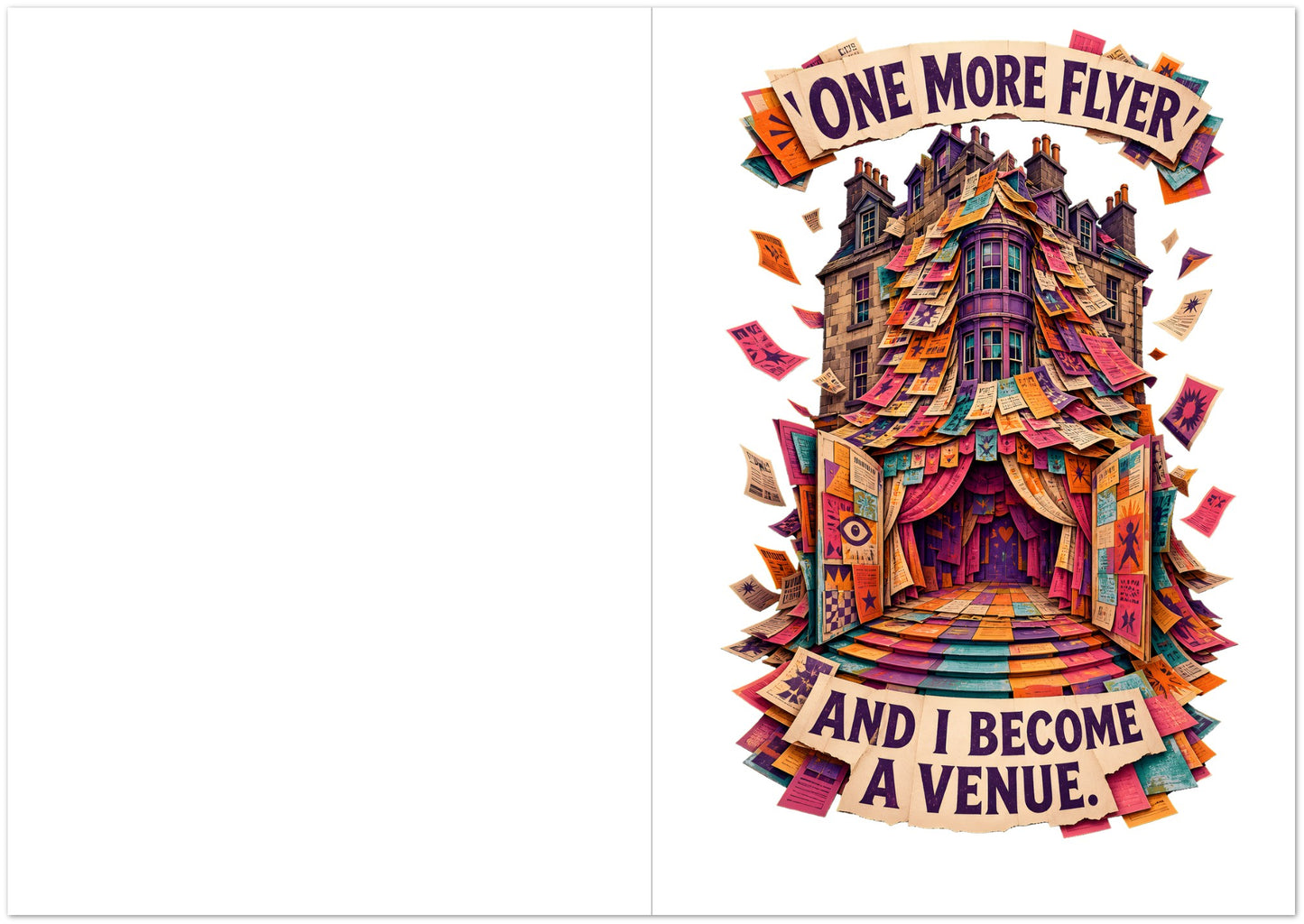 One More Flyer and I Become a Venue Greeting Card Pack — product view 5