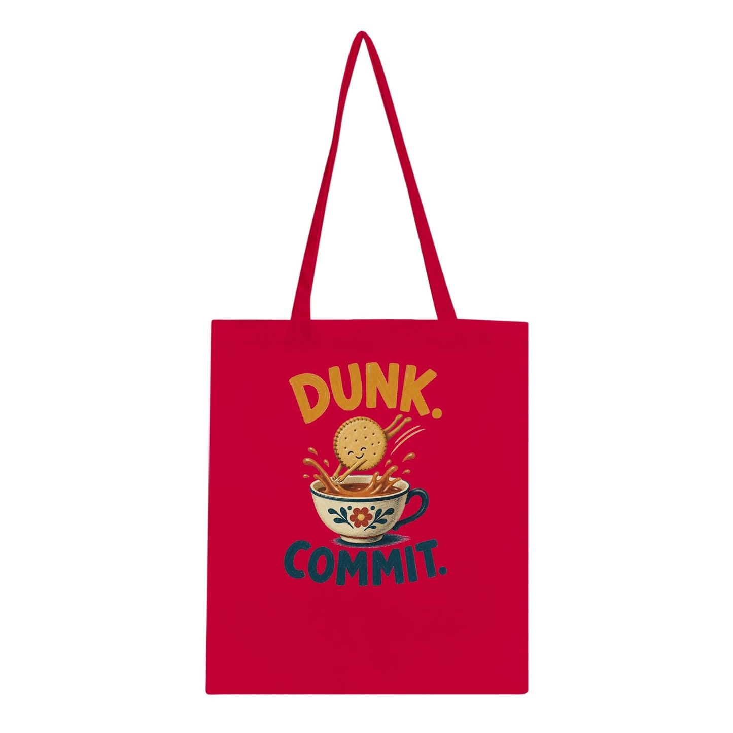Dunk. Commit. Tea Biscuit Graphic Tote Bag — product view 4