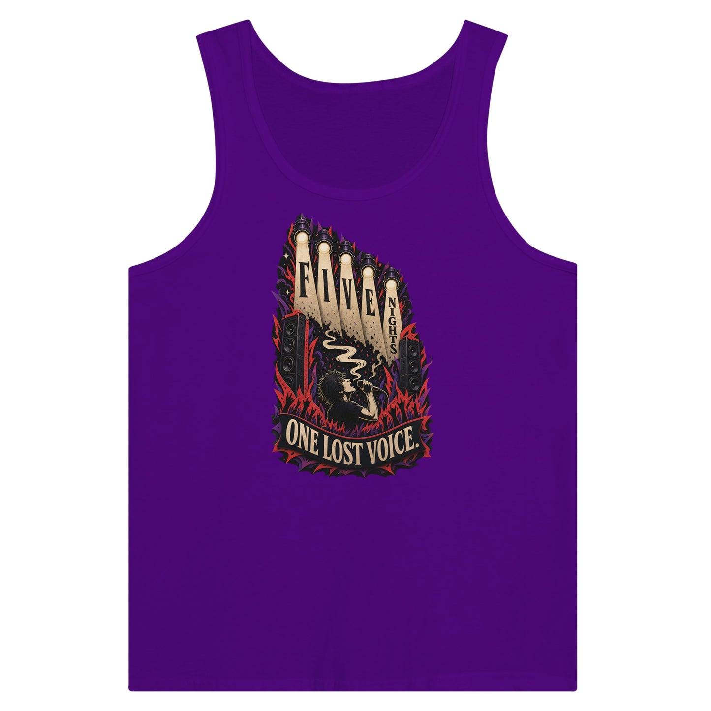 Five Nights, One Lost Voice Premium Unisex Tank Top — product view 6