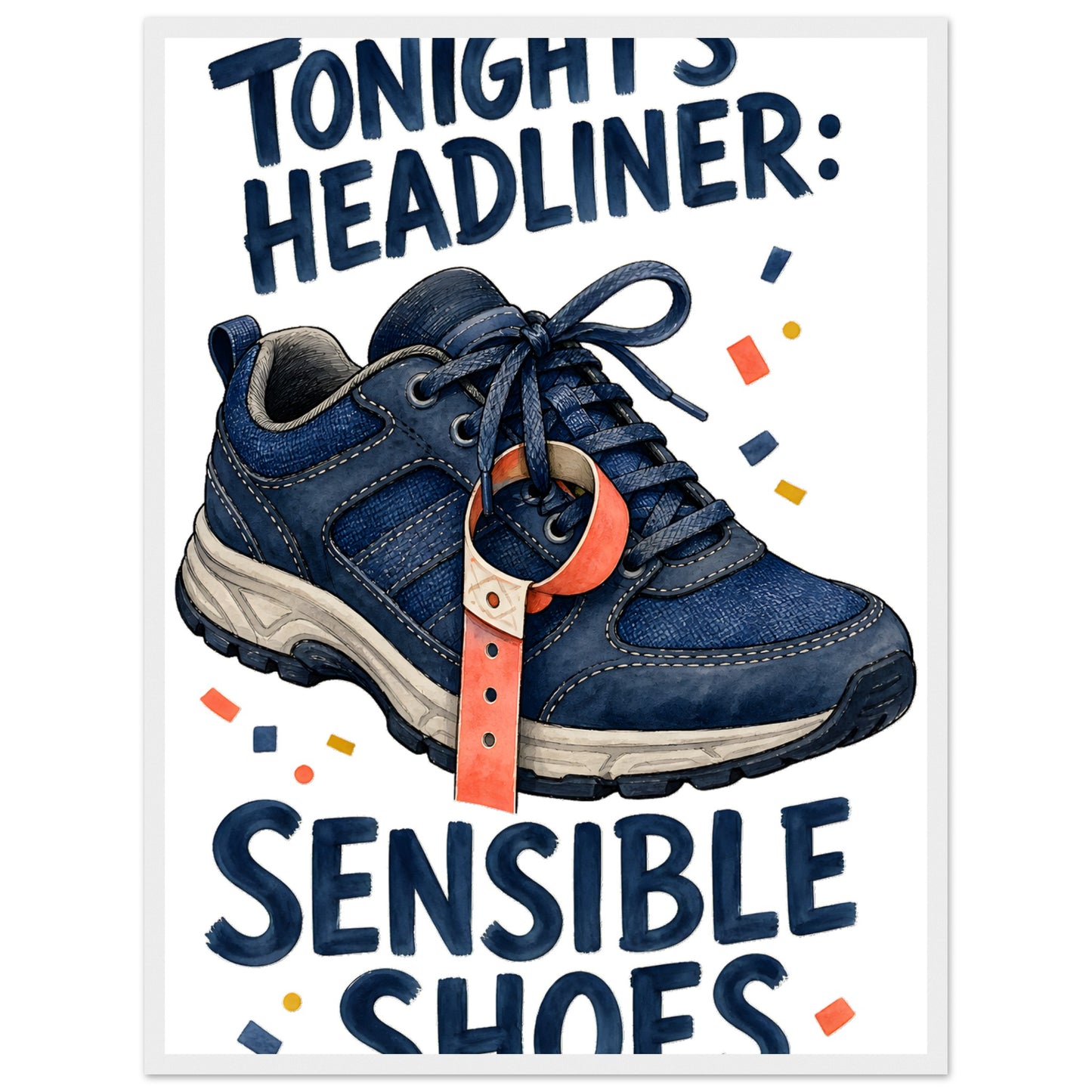 Tonight's Headliner: Sensible Shoes Concert Framed Wall Art — product view 2