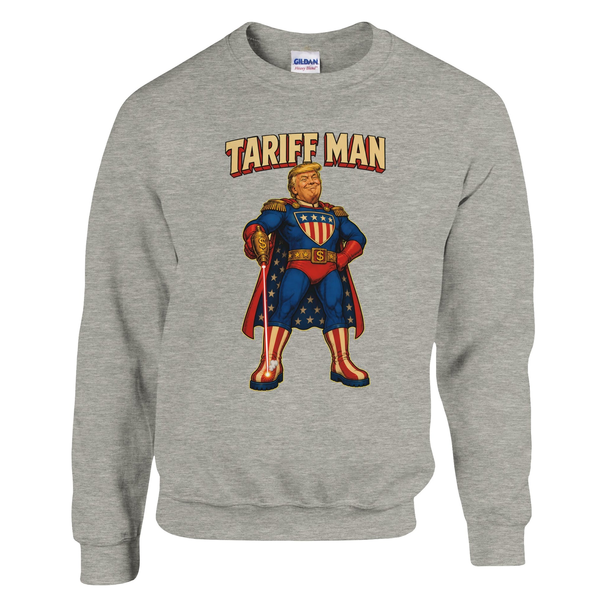 Tariff Man – Self-Shot Satire Sweatshirt — product view 17