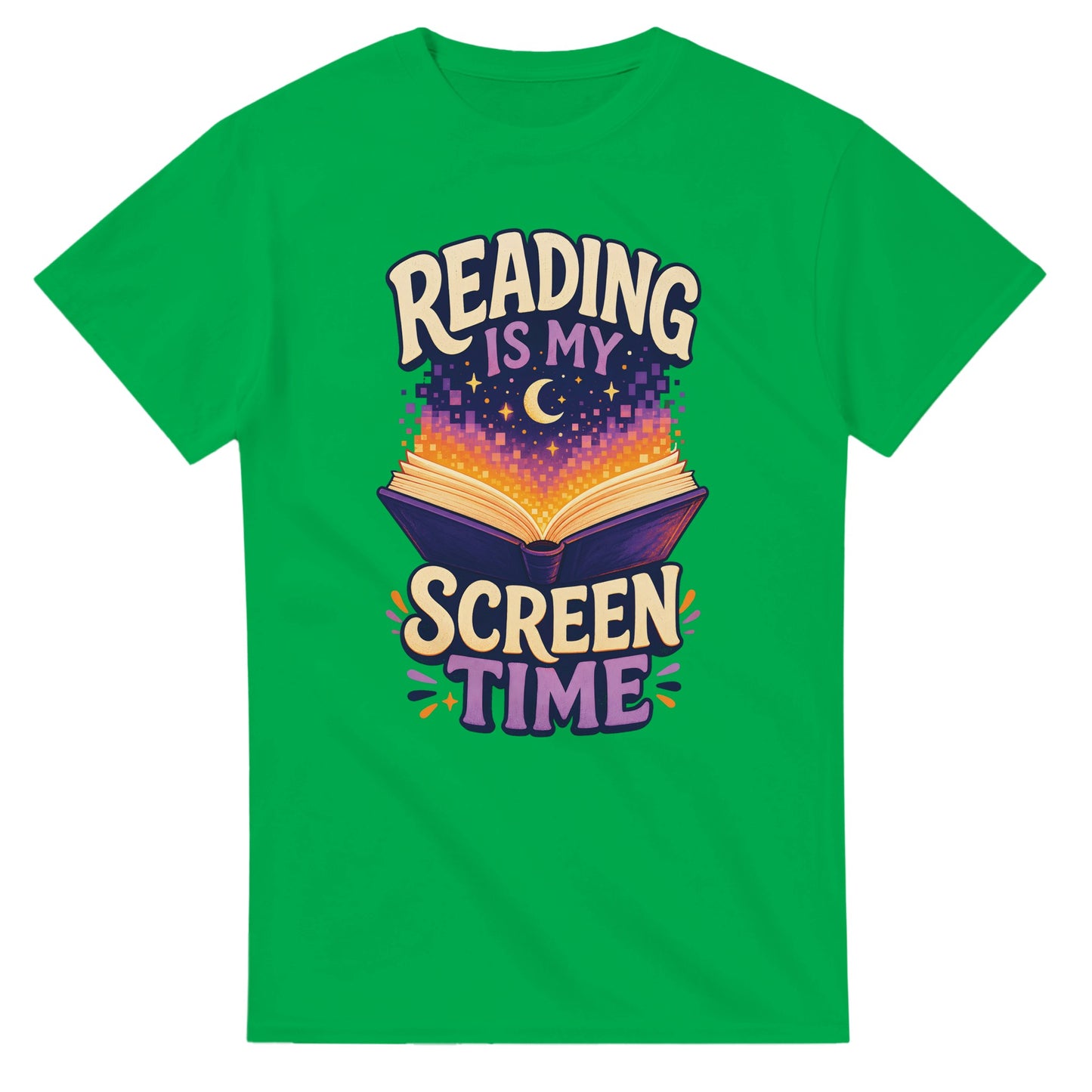 Reading Is My Screen Time Book Graphic T-shirt — product view 11