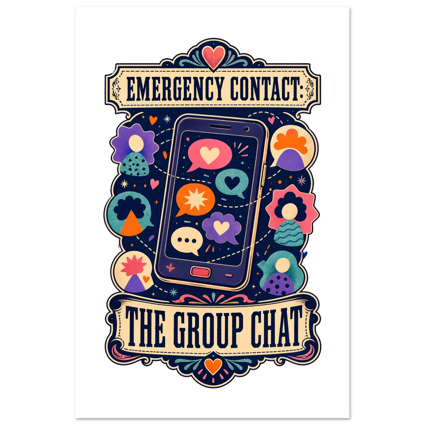 Emergency Contact — The Group Chat Poster — product view 5