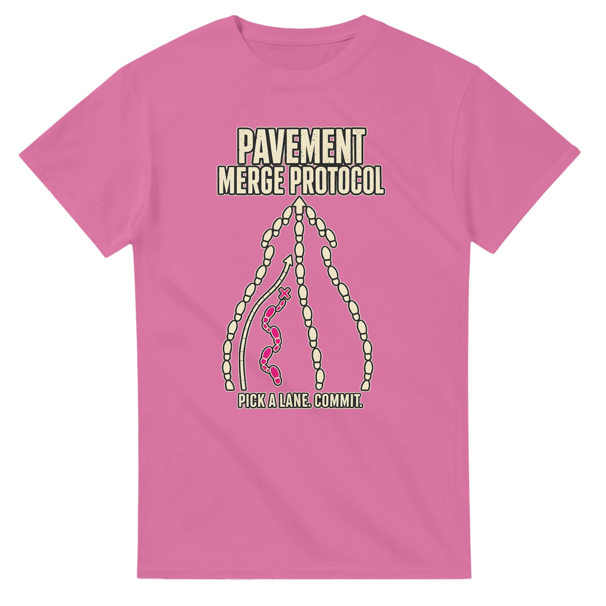Pavement Merge Protocol — Pick a Lane T-shirt — product view 4