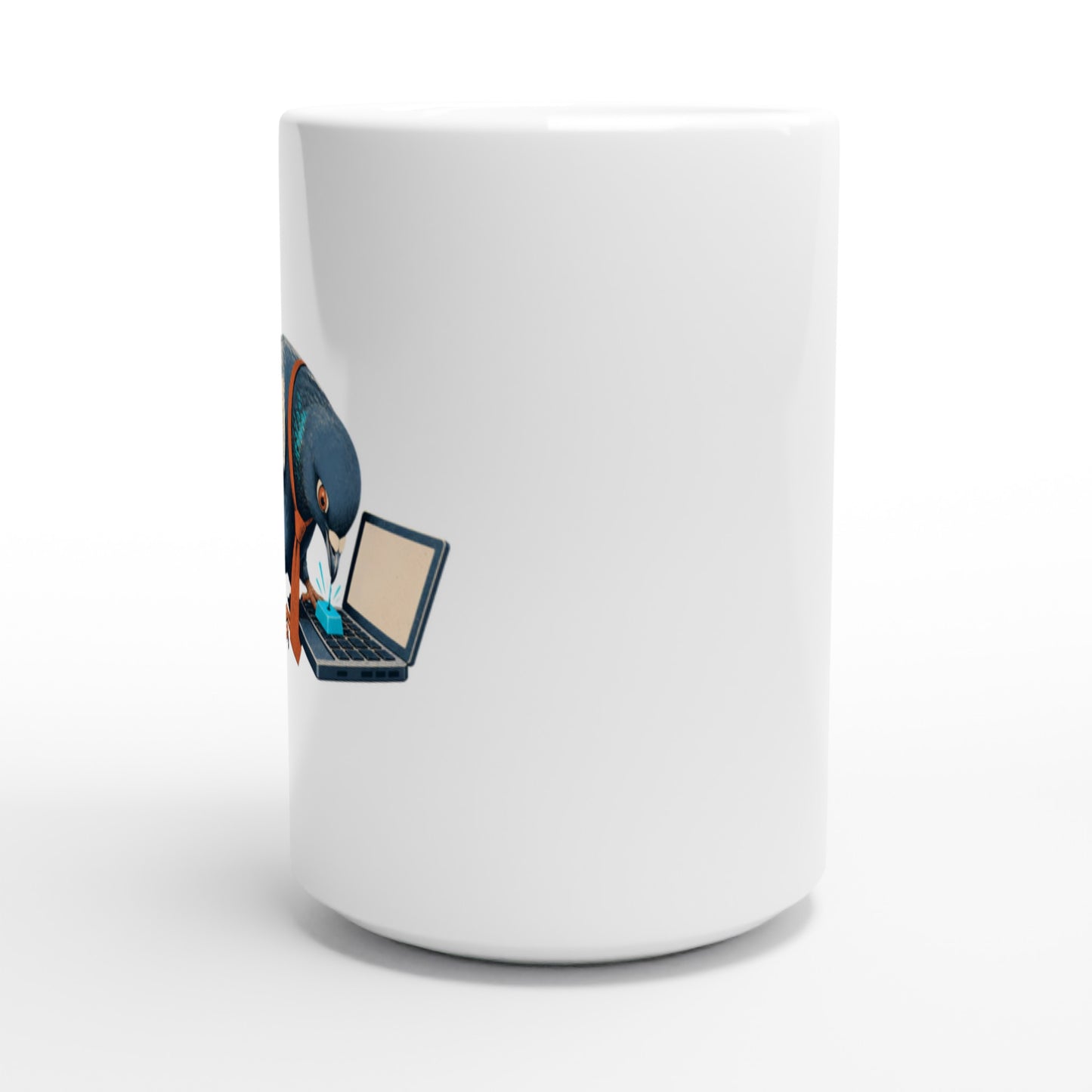 Pigeon Hits Send Large Mug — product view 2