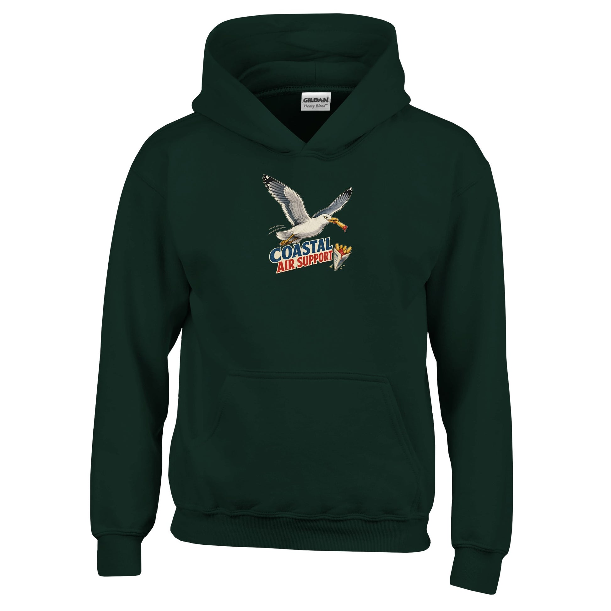 Coastal Air Support Seagull Graphic Kids' Hoodie — product view 12
