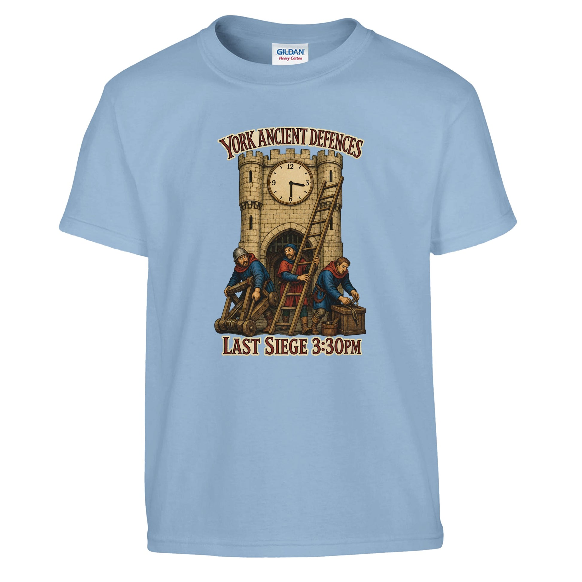 York Ancient Defences – Last Siege 3:30pm Kids' T-shirt — product view 3