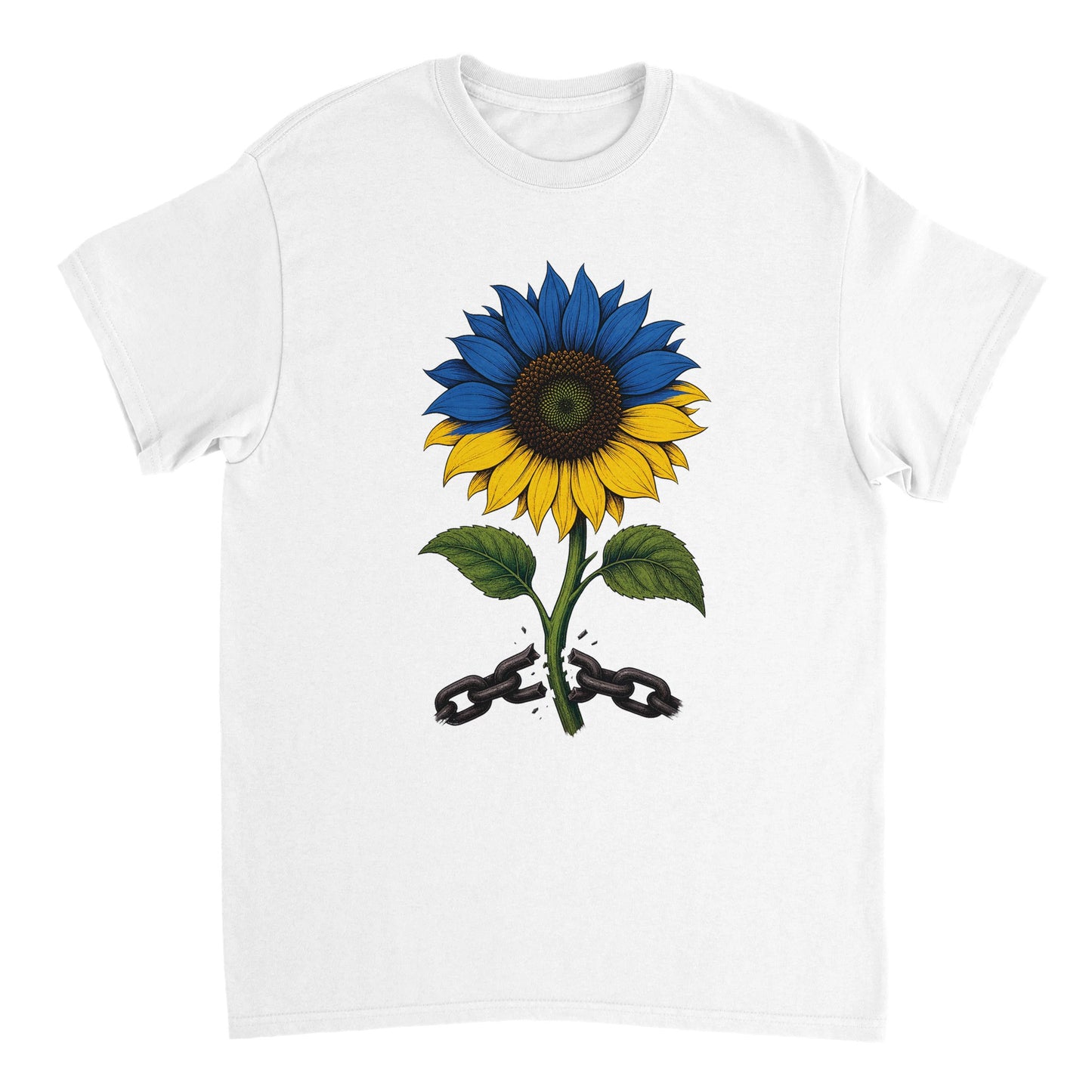 Ukraine Freedom Sunflower T-shirt — product view 17