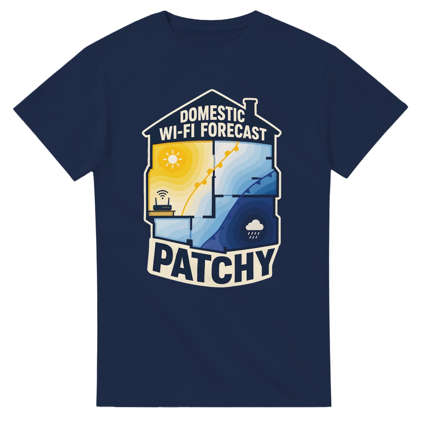 Domestic Wi-Fi Forecast Patchy T-shirt — product view 5