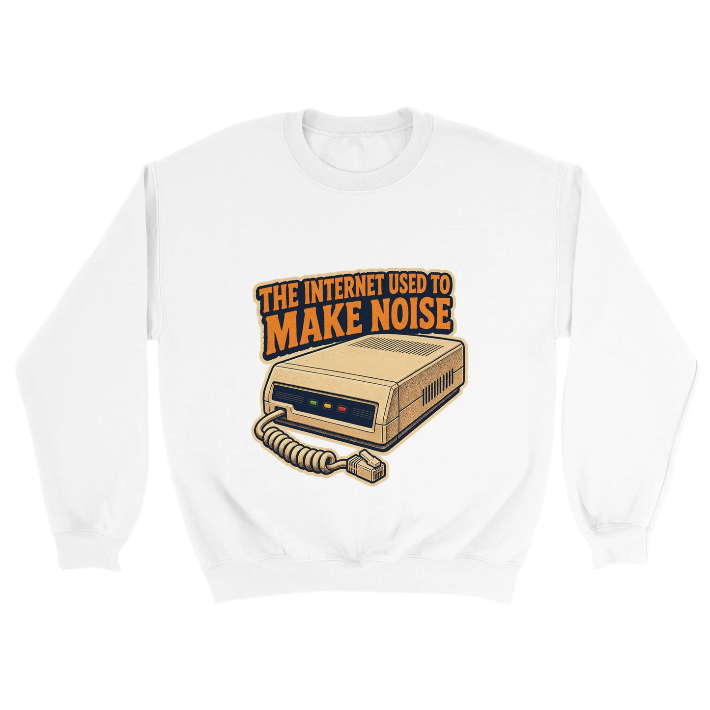 The Internet Used to Make Noise Retro Tech Graphic Sweatshirt — product view 6