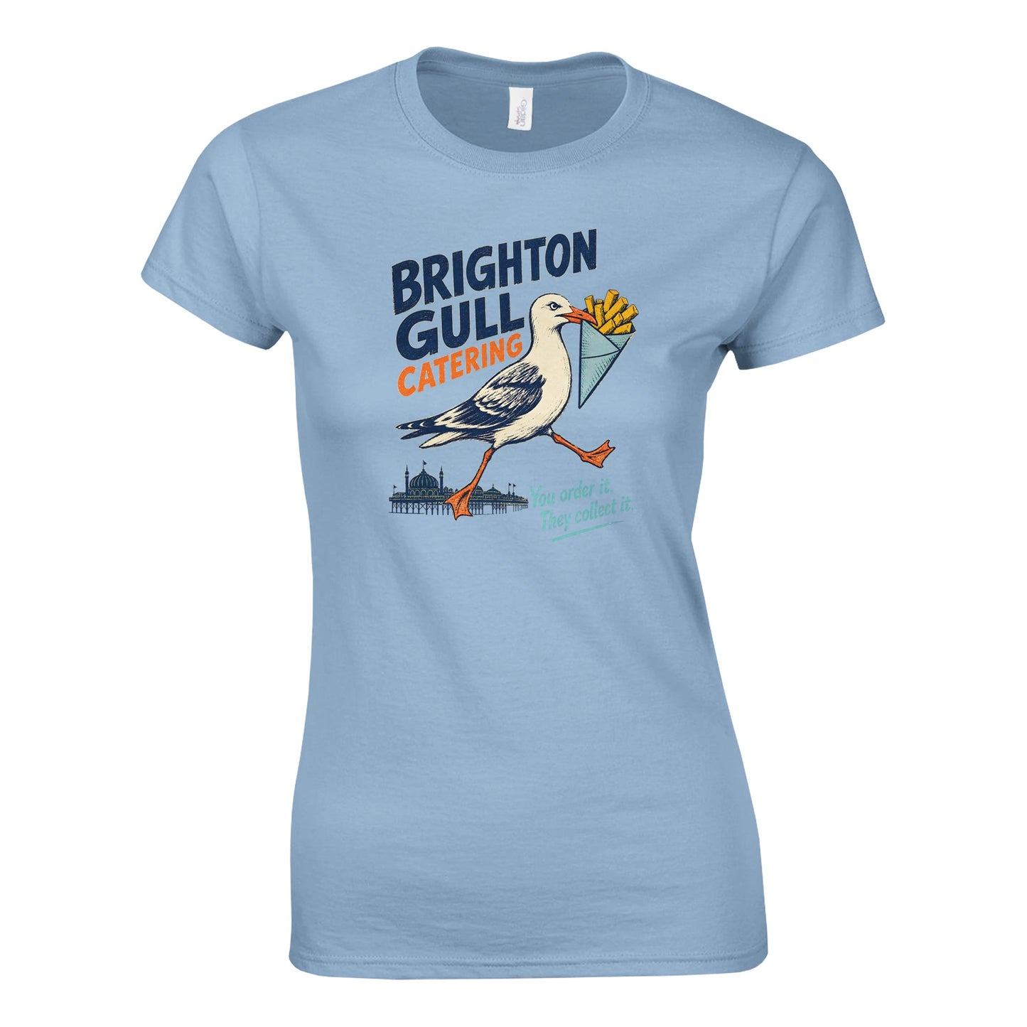 Brighton Gull Catering - You Order It, They Collect It Women's T-shirt — product view 3