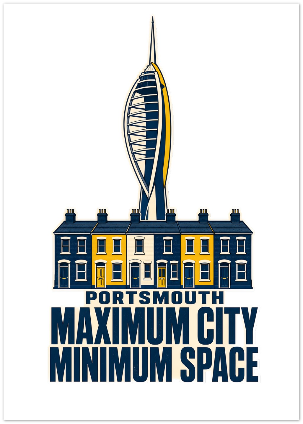 Portsmouth Maximum City Minimum Space Greeting Card Pack