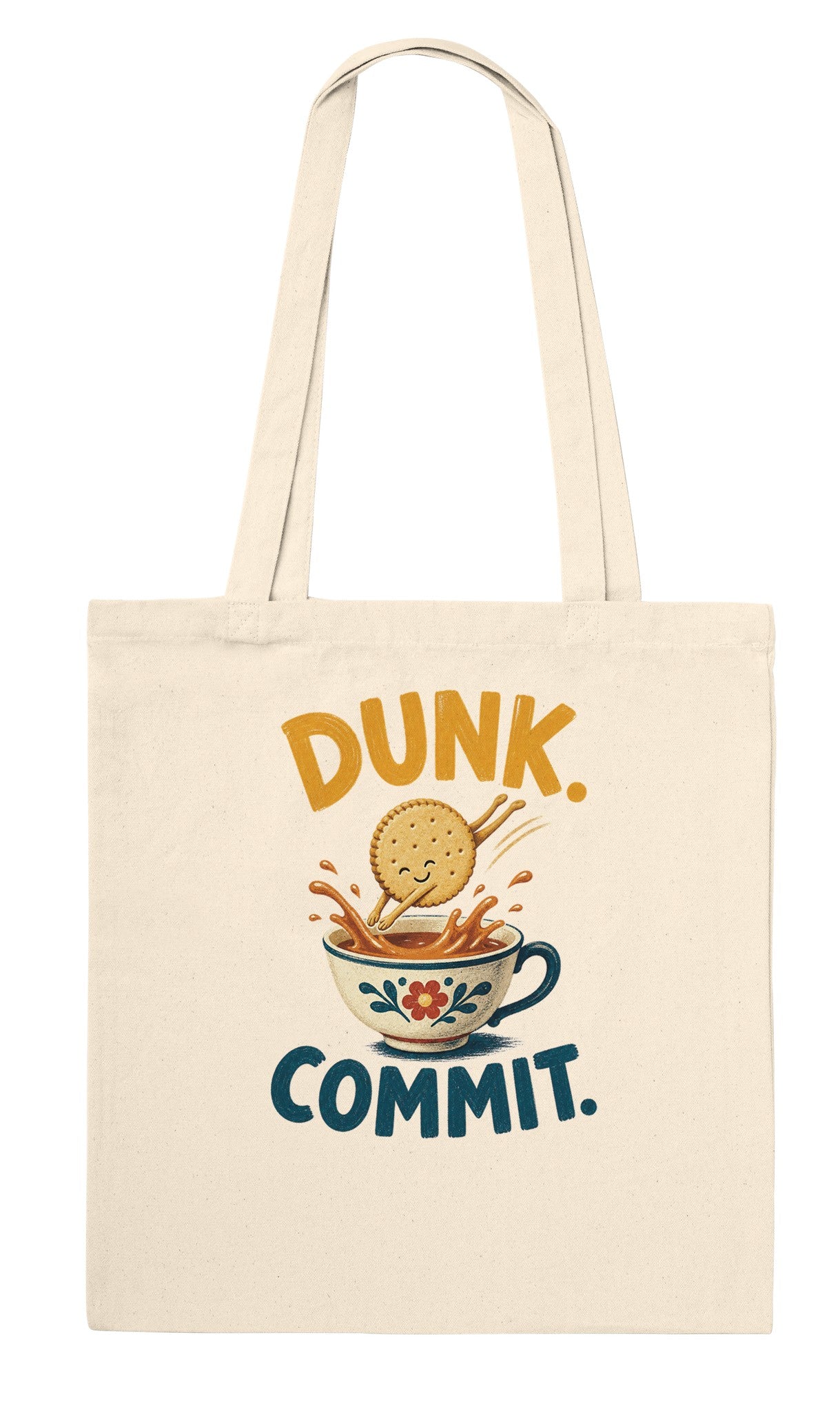 Dunk. Commit. Tea Biscuit Graphic Tote Bag — product view 6