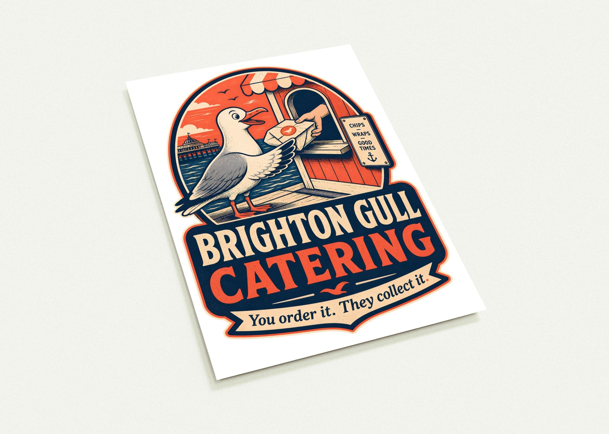 Brighton Gull Catering — Illustrated Postcard Pack — product view 3