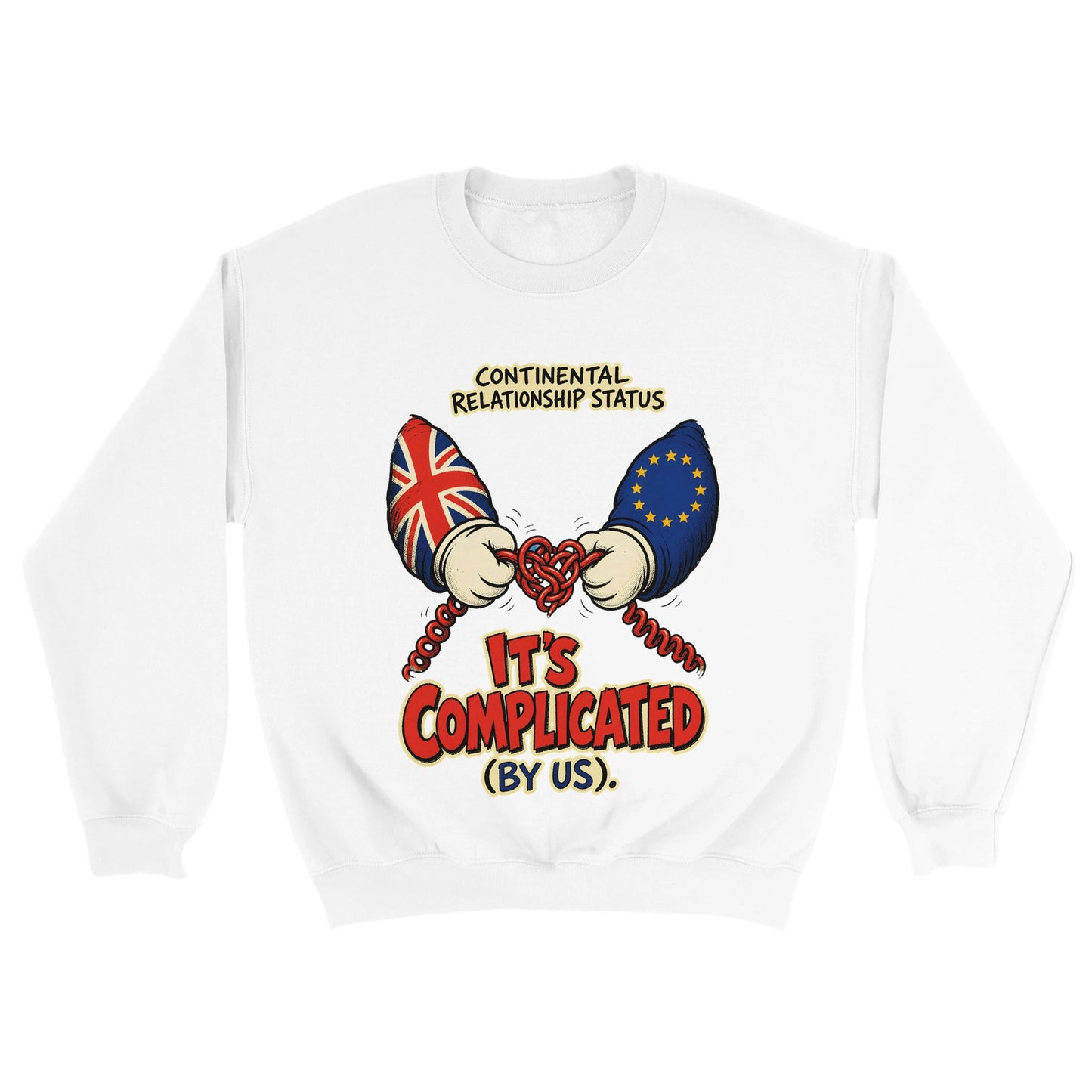 It's Complicated (By Us) UK–EU 1990s Cartoon Sweatshirt — product view 18