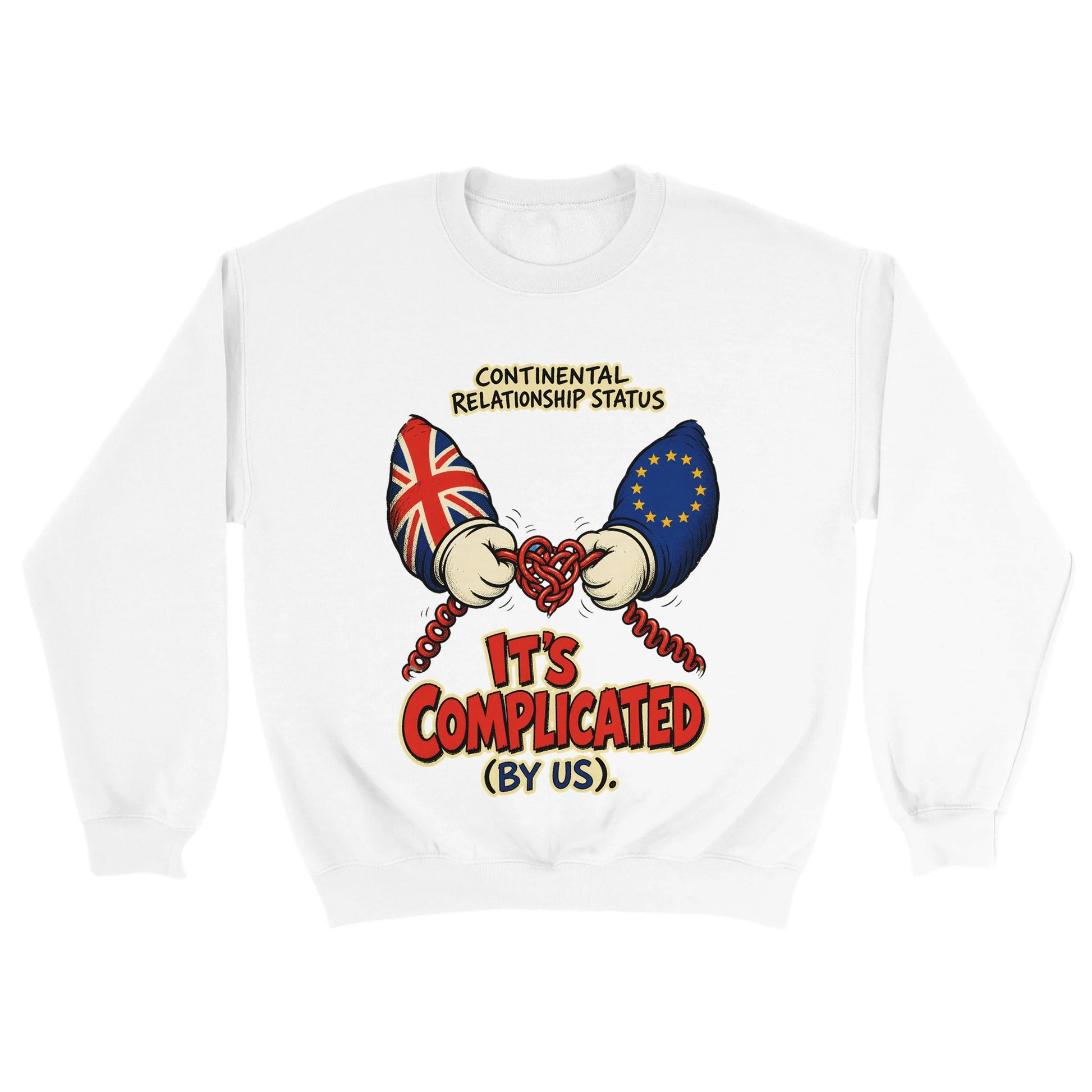 It's Complicated (By Us) UK–EU 1990s Cartoon Sweatshirt — product view 18