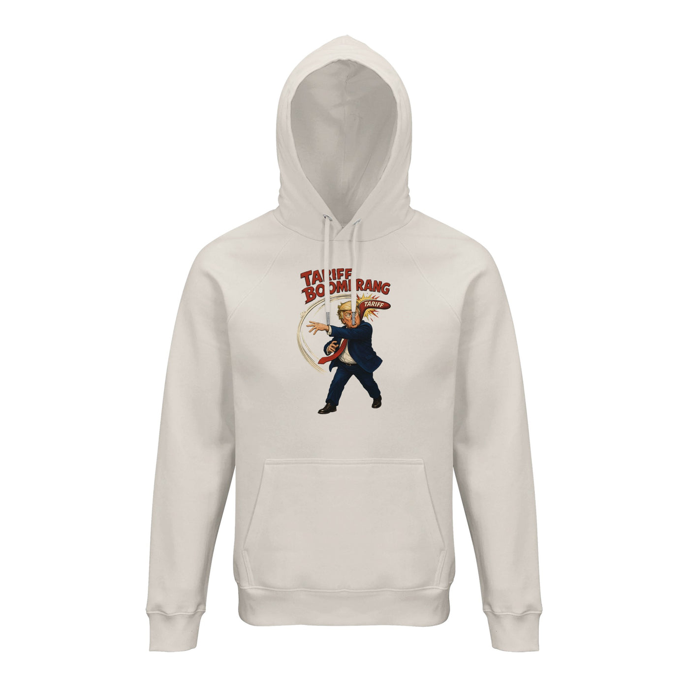 Tariff Boomerang – Trump Political Satire Hoodie