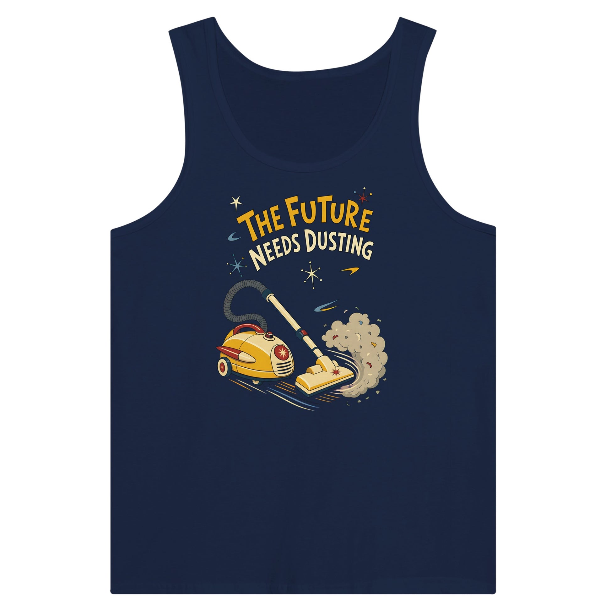 The Future Needs Dusting Premium Unisex Tank Top — product view 9