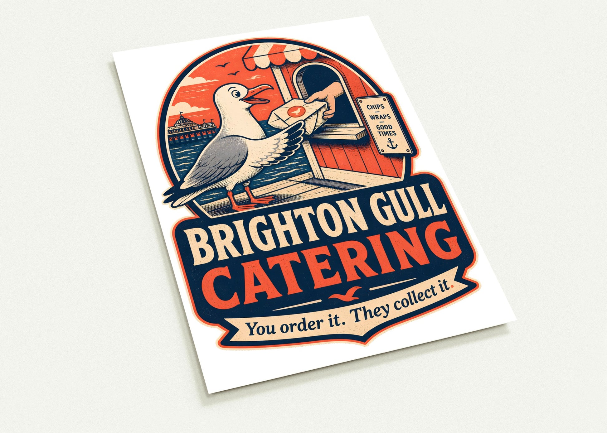Brighton Gull Catering — Illustrated Postcard Pack — product view 2