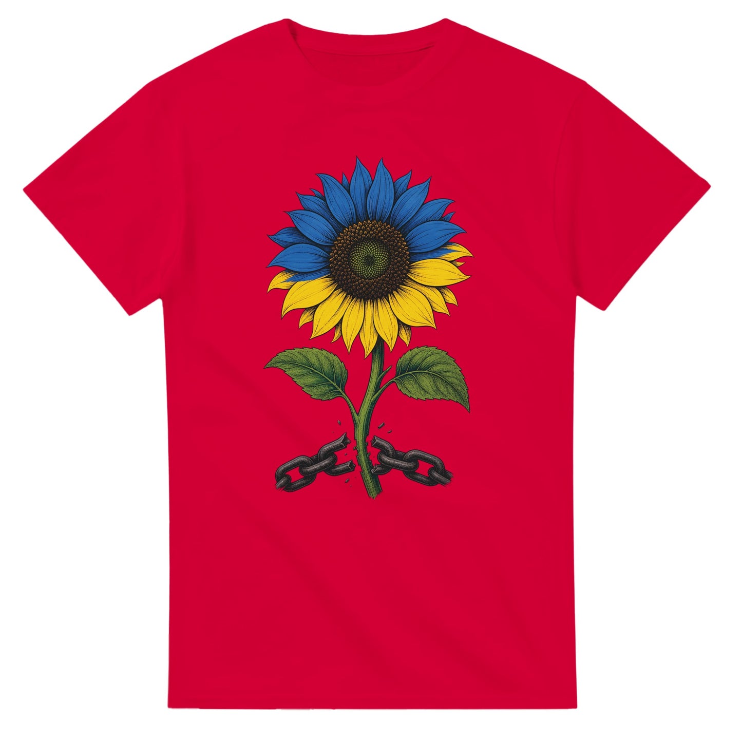 Ukraine Freedom Sunflower T-shirt — product view 9