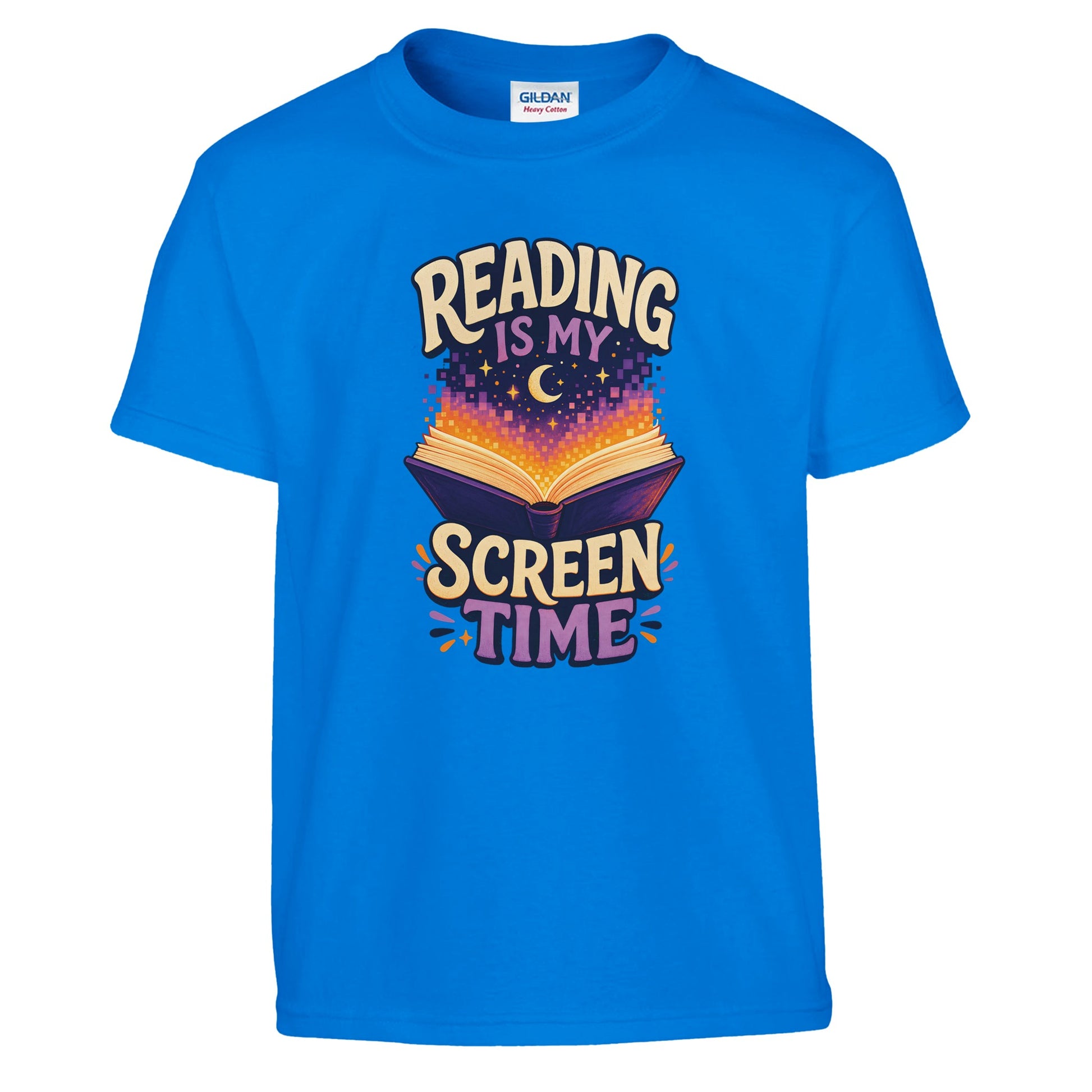 Reading Is My Screen Time Book Graphic Kids' T-shirt — product view 14
