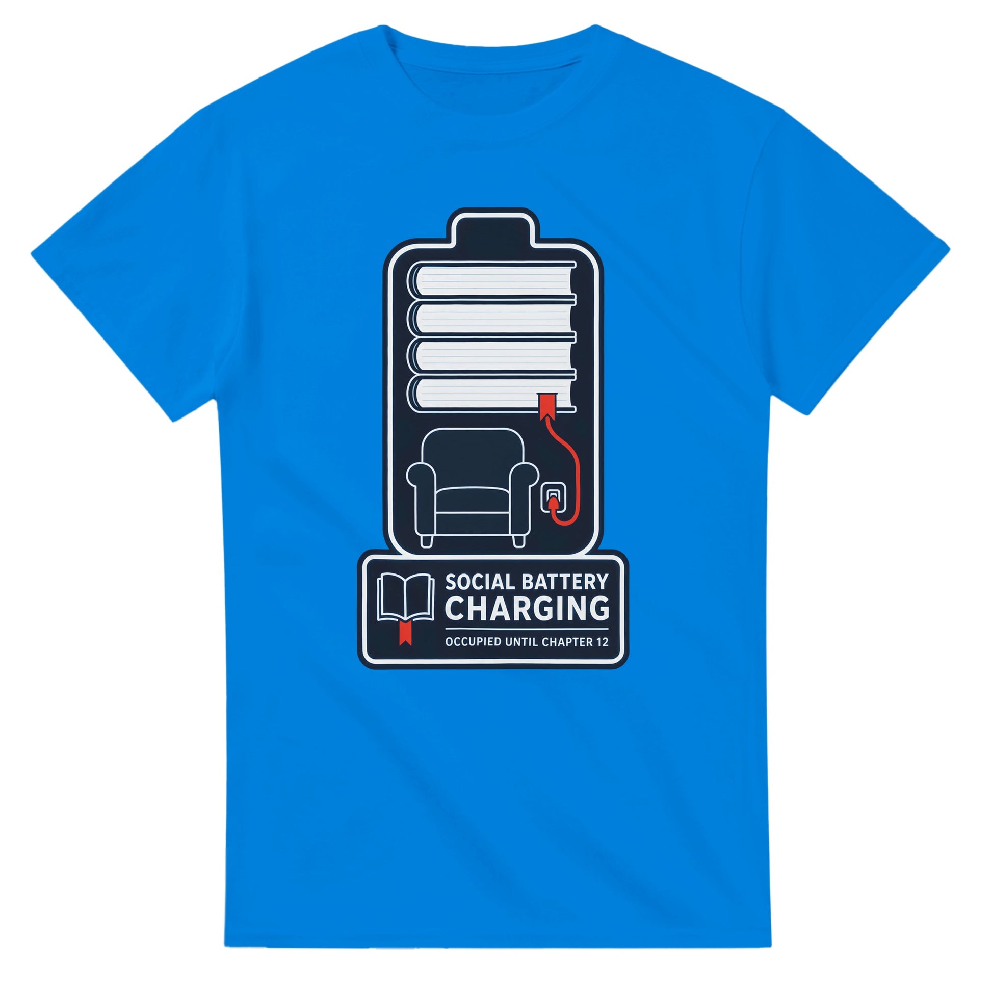 Social Battery Charging T-shirt — product view 2