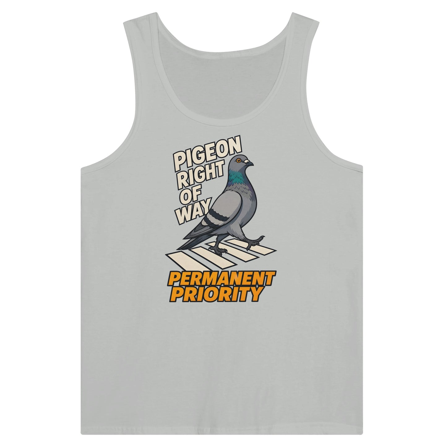Pigeon Right of Way Premium Unisex Tank Top — product view 5