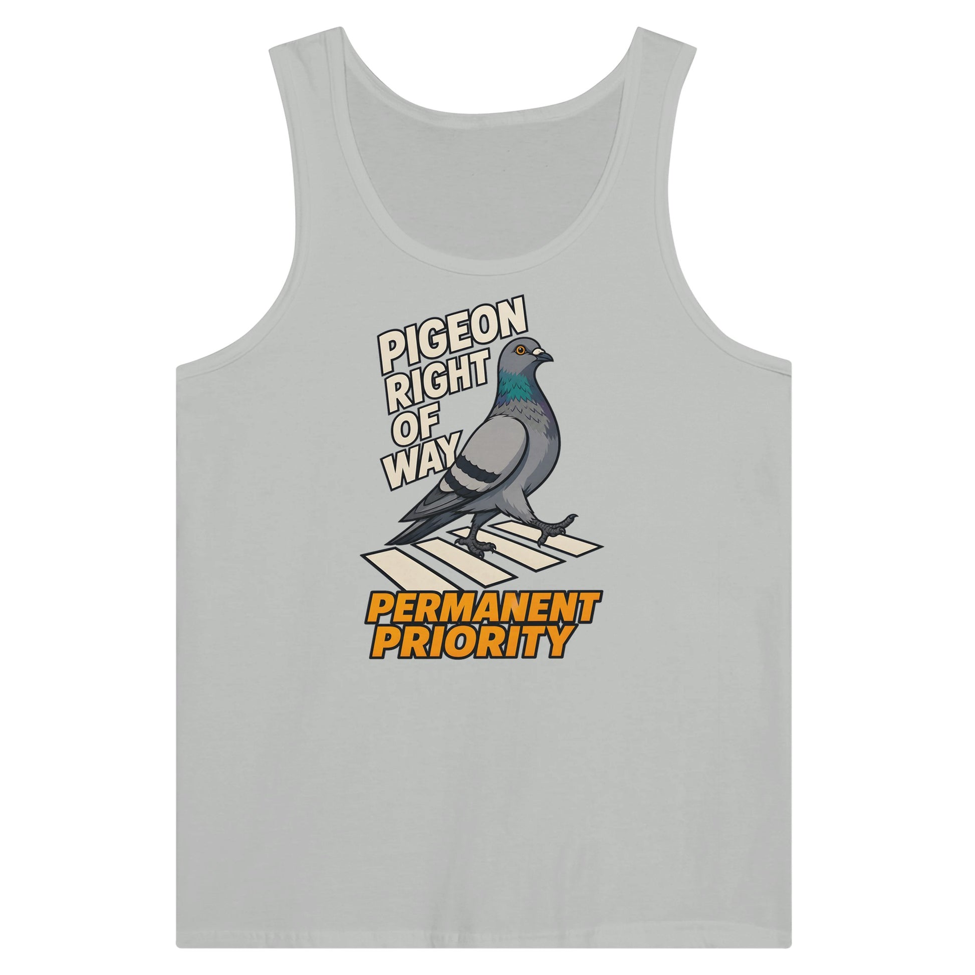 Pigeon Right of Way Premium Unisex Tank Top — product view 5