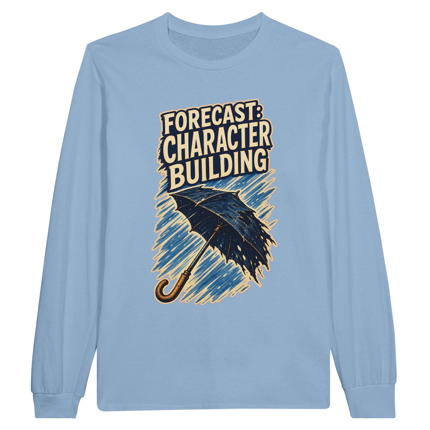 Forecast: Character Building – British Weather Long-Sleeve T-shirt — product view 8