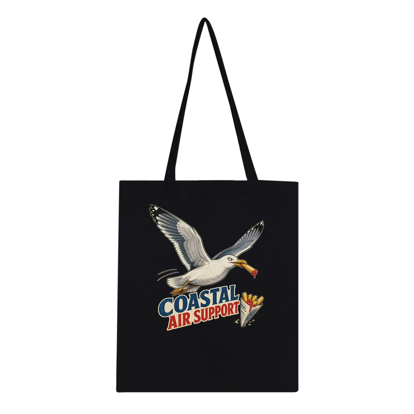 Coastal Air Support Seagull Graphic Tote Bag — product view 3