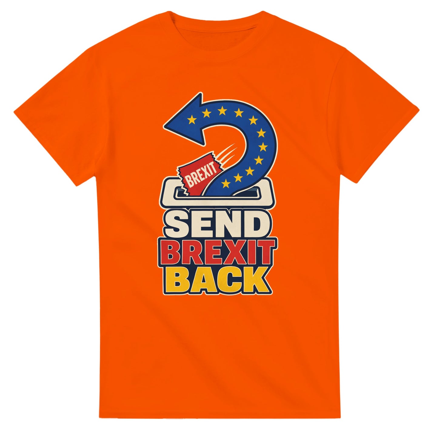 Send Brexit Back Pro-EU Graphic T-shirt — product view 7