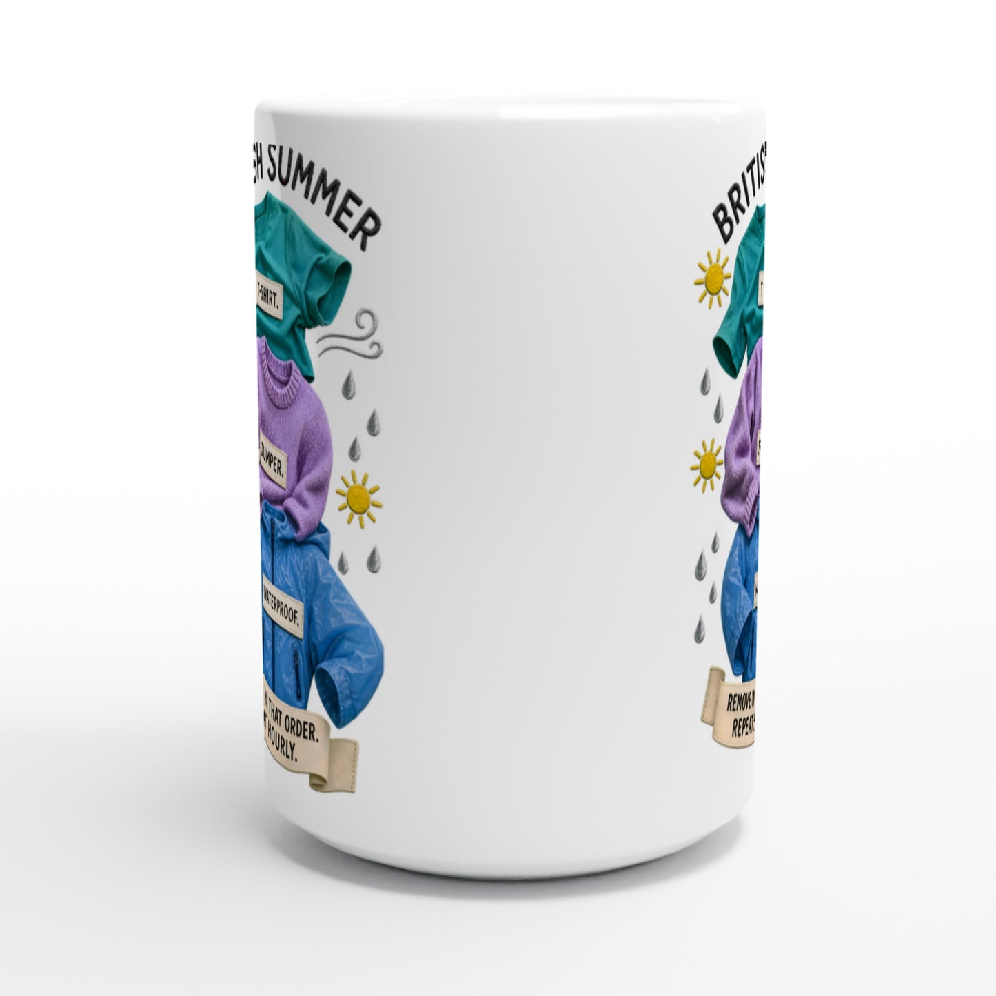 British Summer: Repeat Layers Hourly Large Mug — product view 2