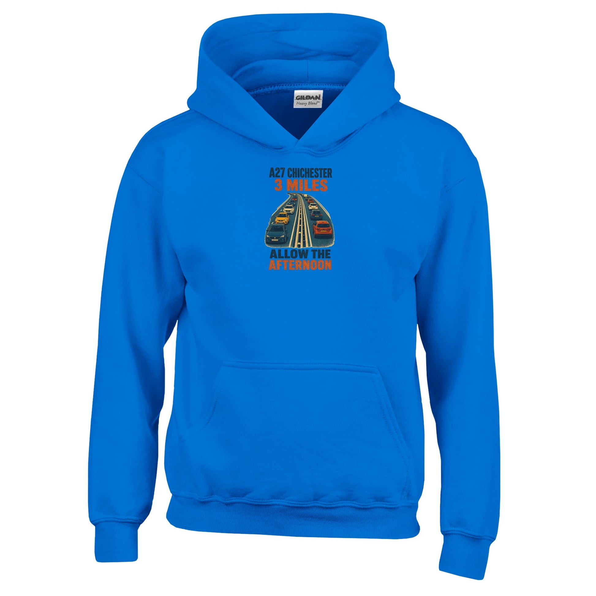 A27 Chichester – 3 Miles, Allow the Afternoon Kids' Hoodie — product view 11