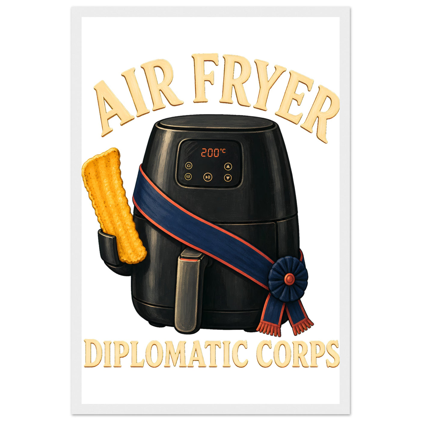 Air Fryer Diplomatic Corps Framed Wall Art