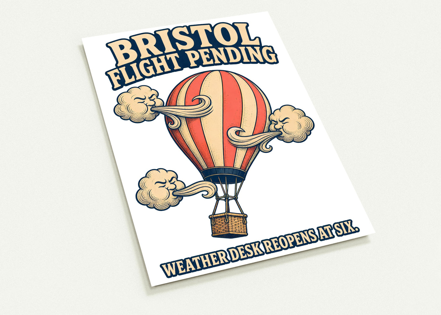 Bristol Flight Pending – Weather Desk Postcard Pack — product view 2