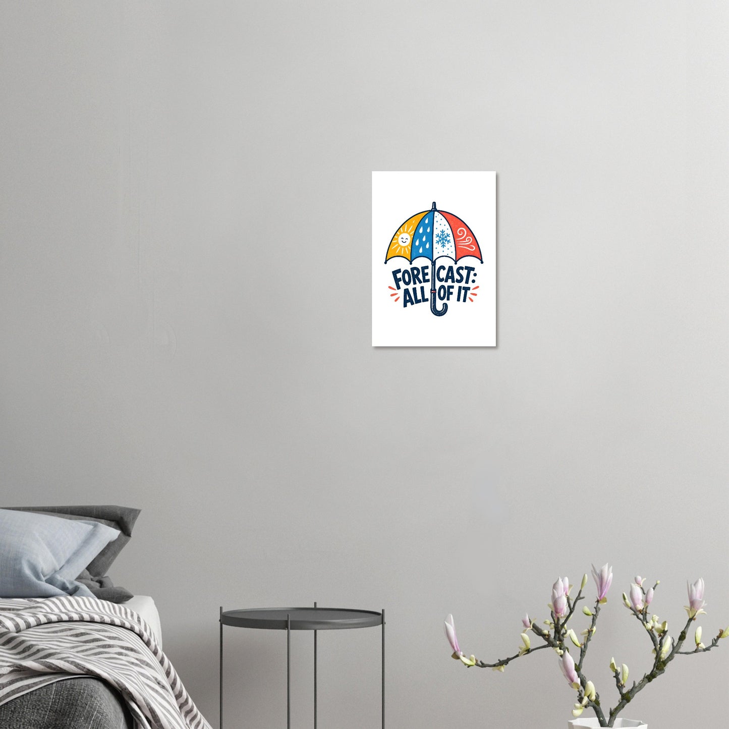 Forecast: All of It British Weather Graphic Poster — product view 7