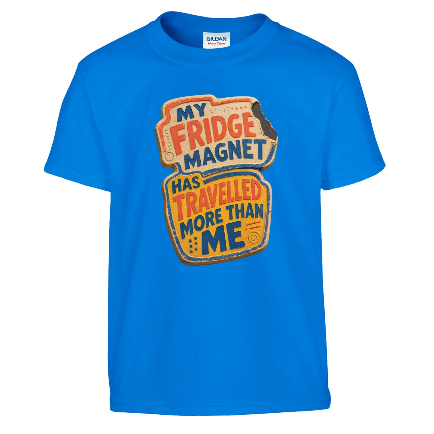 My Fridge Magnet Has Travelled More Than Me Kids' T-shirt — product view 14