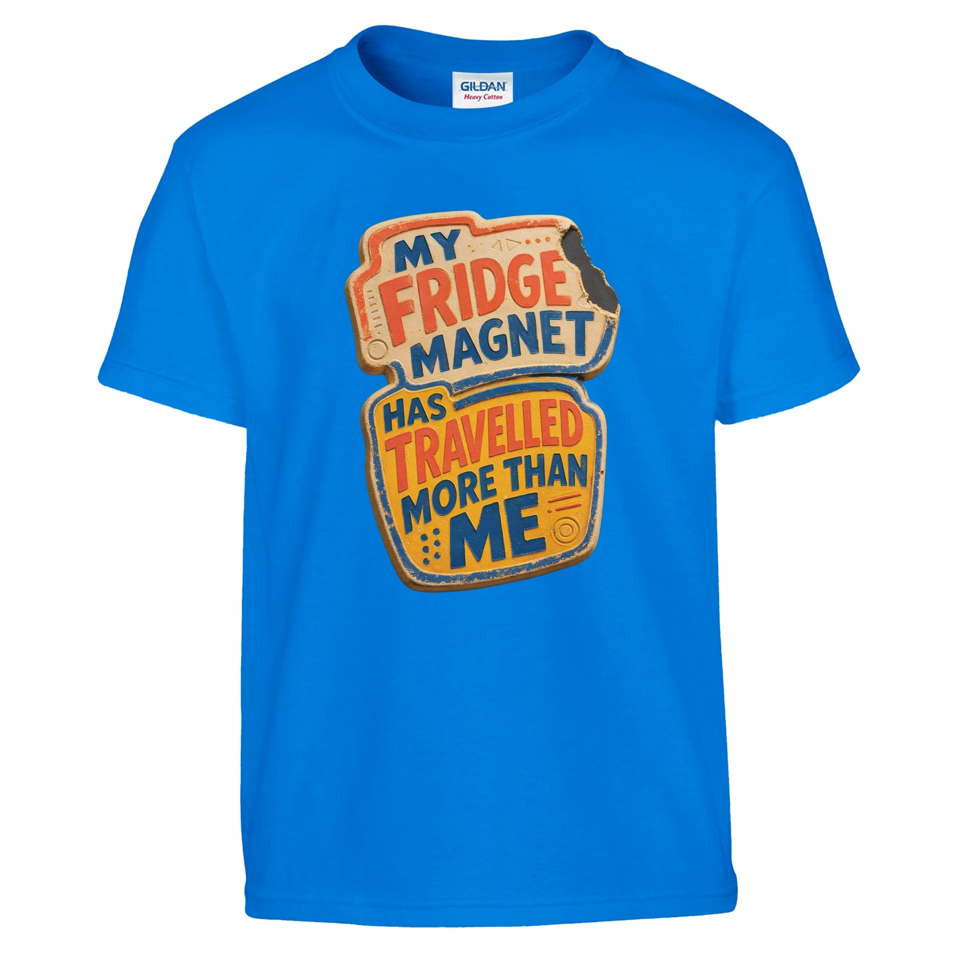 My Fridge Magnet Has Travelled More Than Me Kids' T-shirt — product view 14