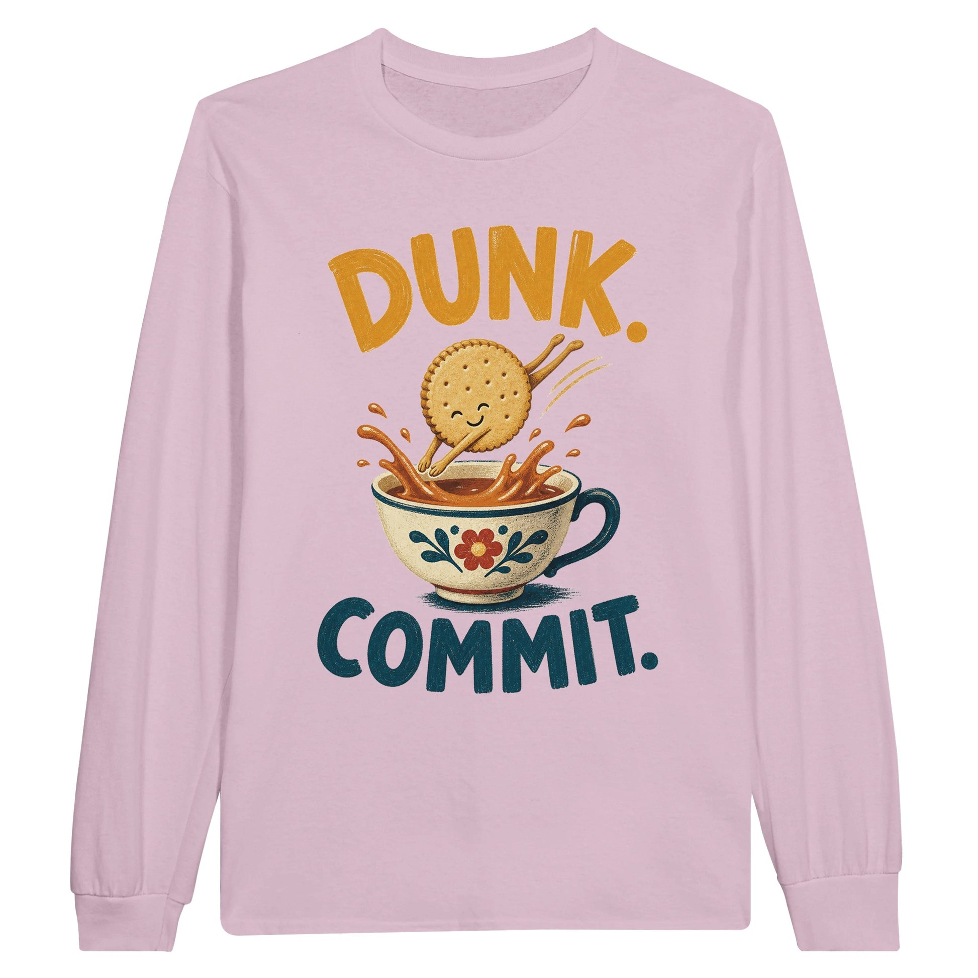 Dunk. Commit. Tea Biscuit Graphic Long-Sleeve T-shirt — product view 6