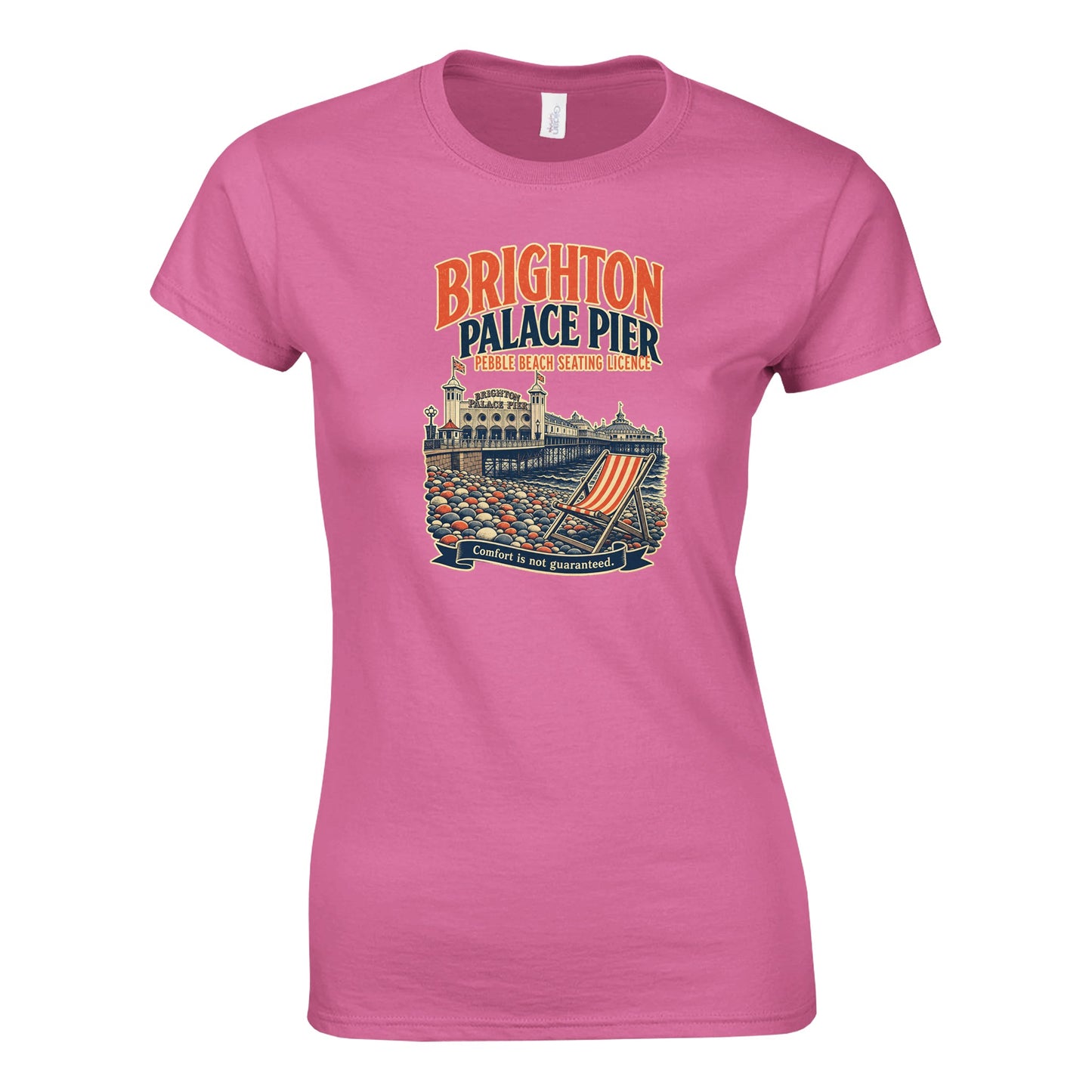 Brighton Pebble Beach Seating Licence Women's T-shirt — product view 3