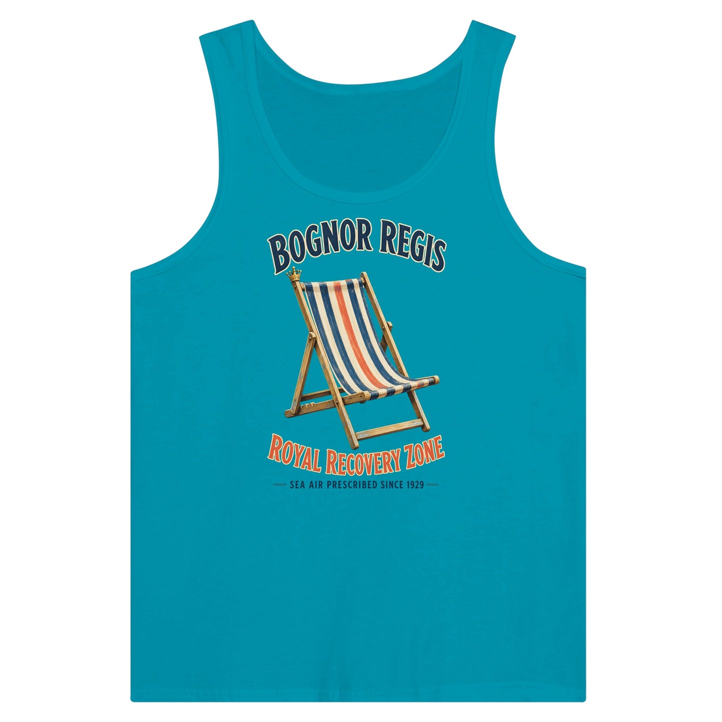 Bognor Regis Royal Recovery Zone Premium Unisex Tank Top — product view 2
