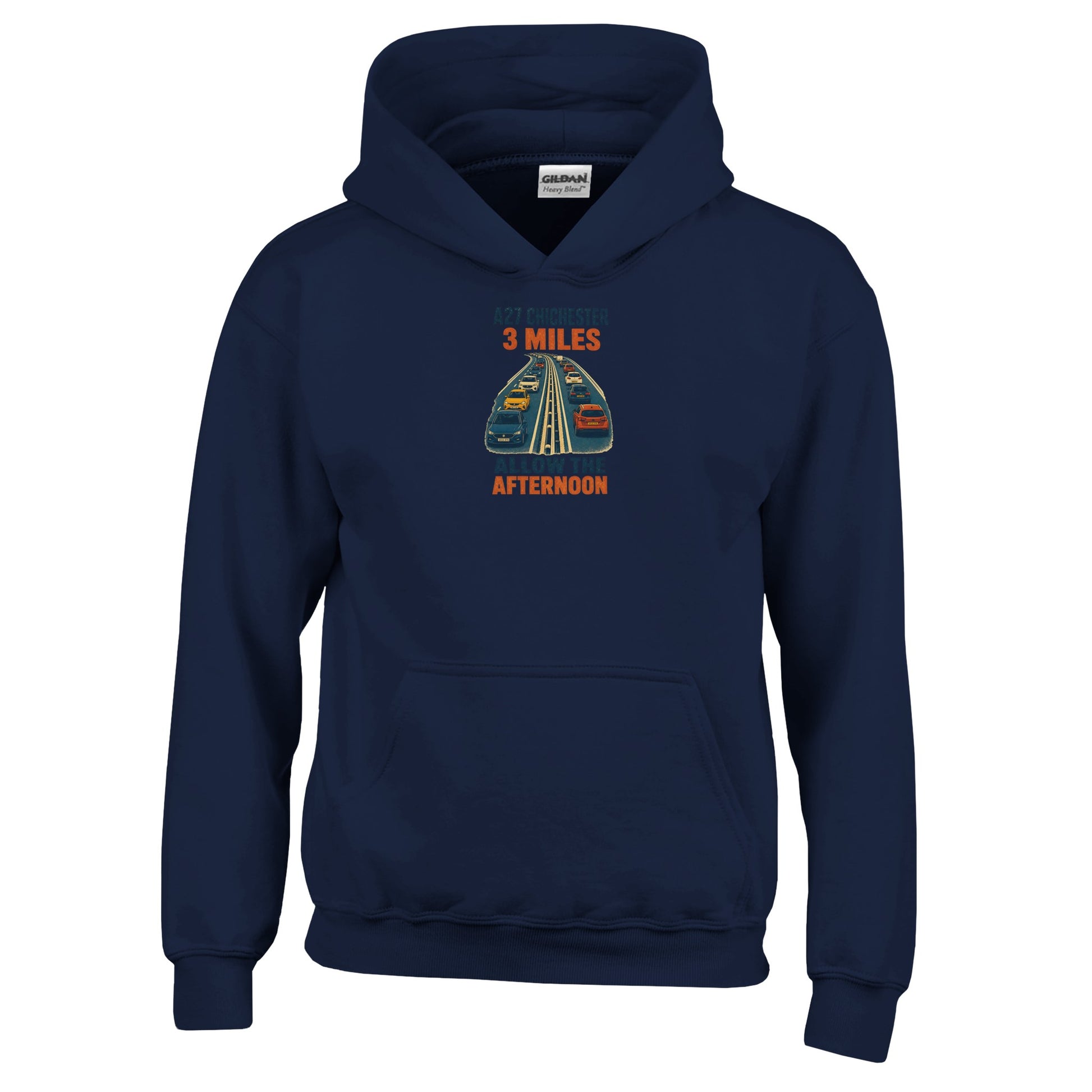A27 Chichester – 3 Miles, Allow the Afternoon Kids' Hoodie — product view 7