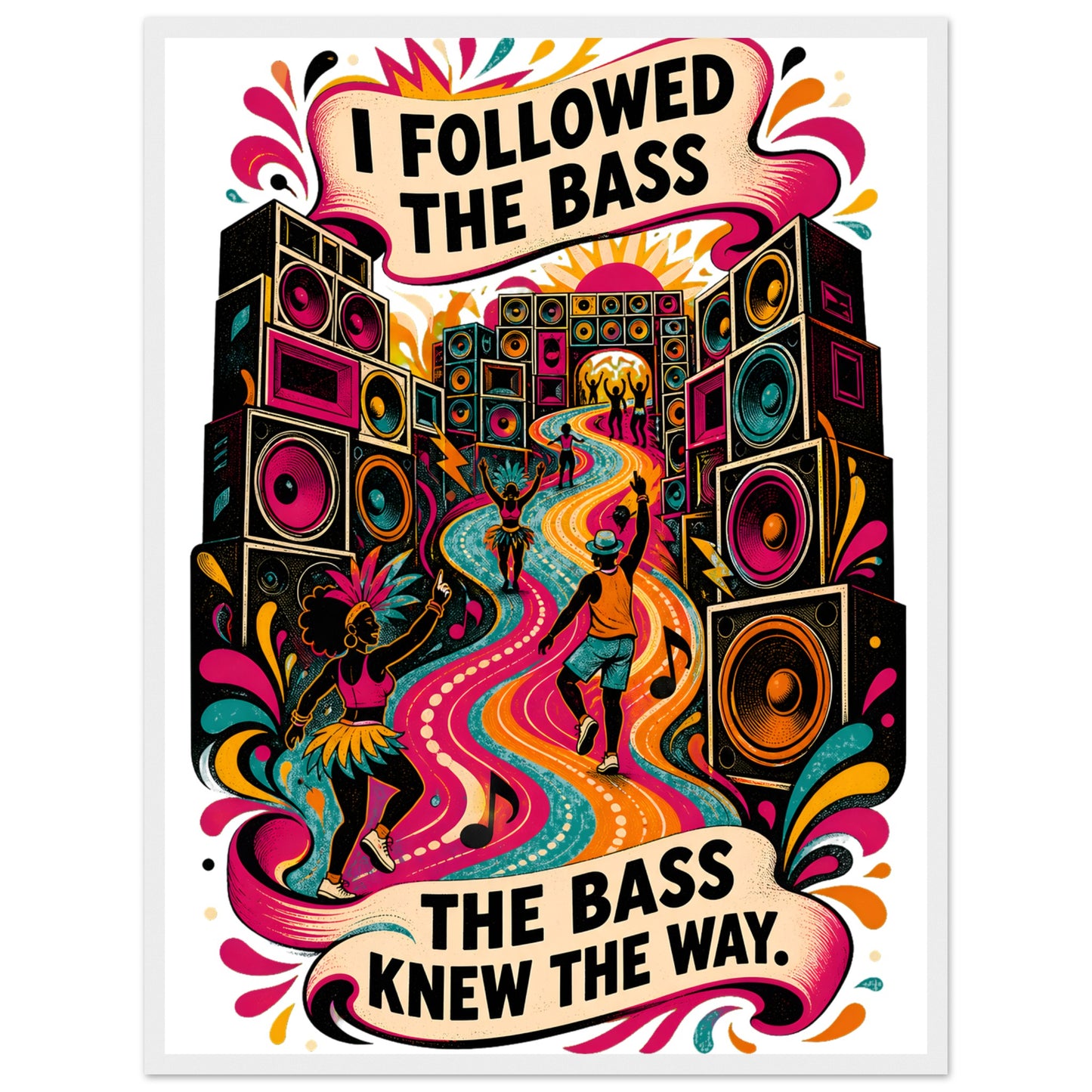 I Followed the Bass Framed Wall Art — product view 7