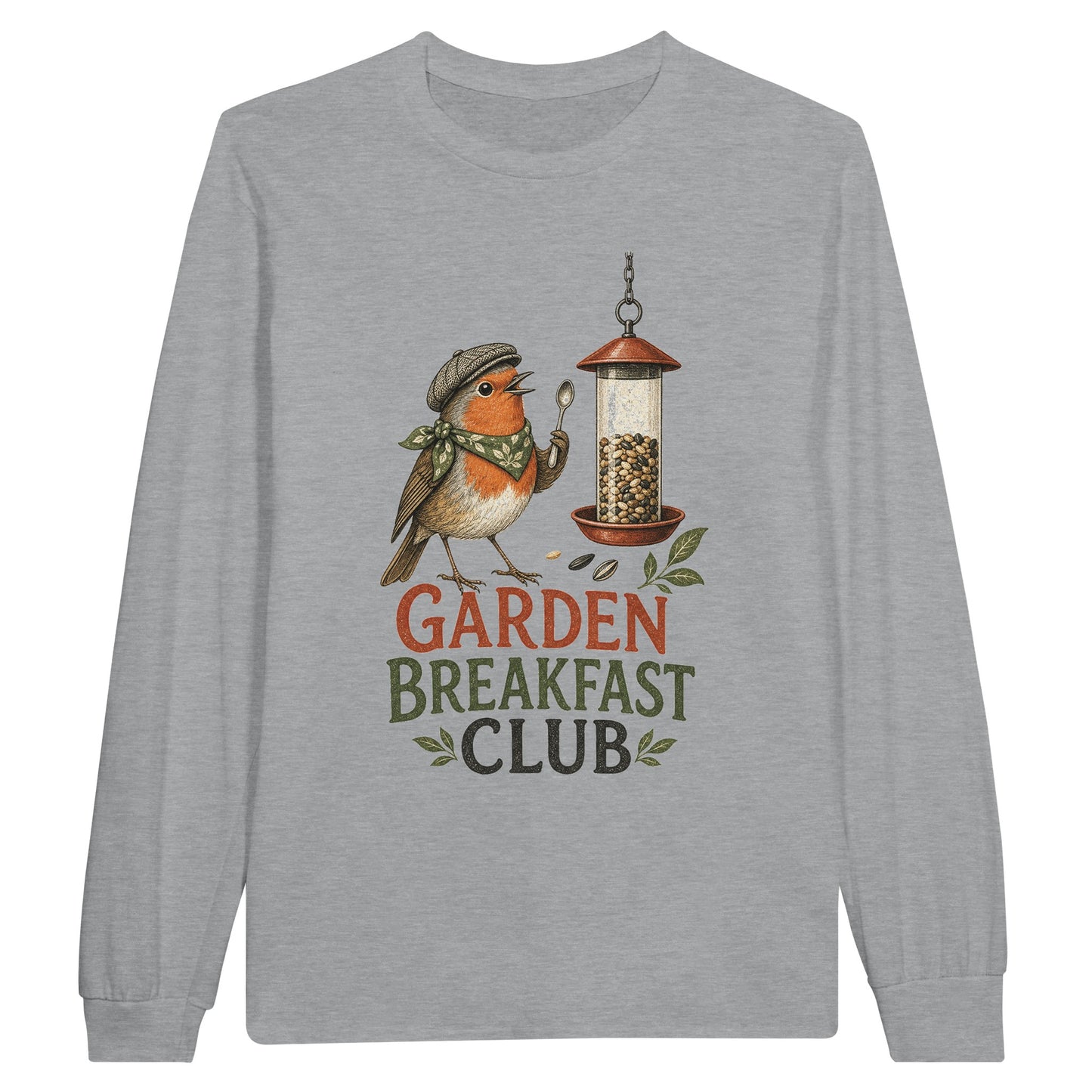 Garden Breakfast Club Robin Graphic Long-Sleeve T-shirt — product view 6