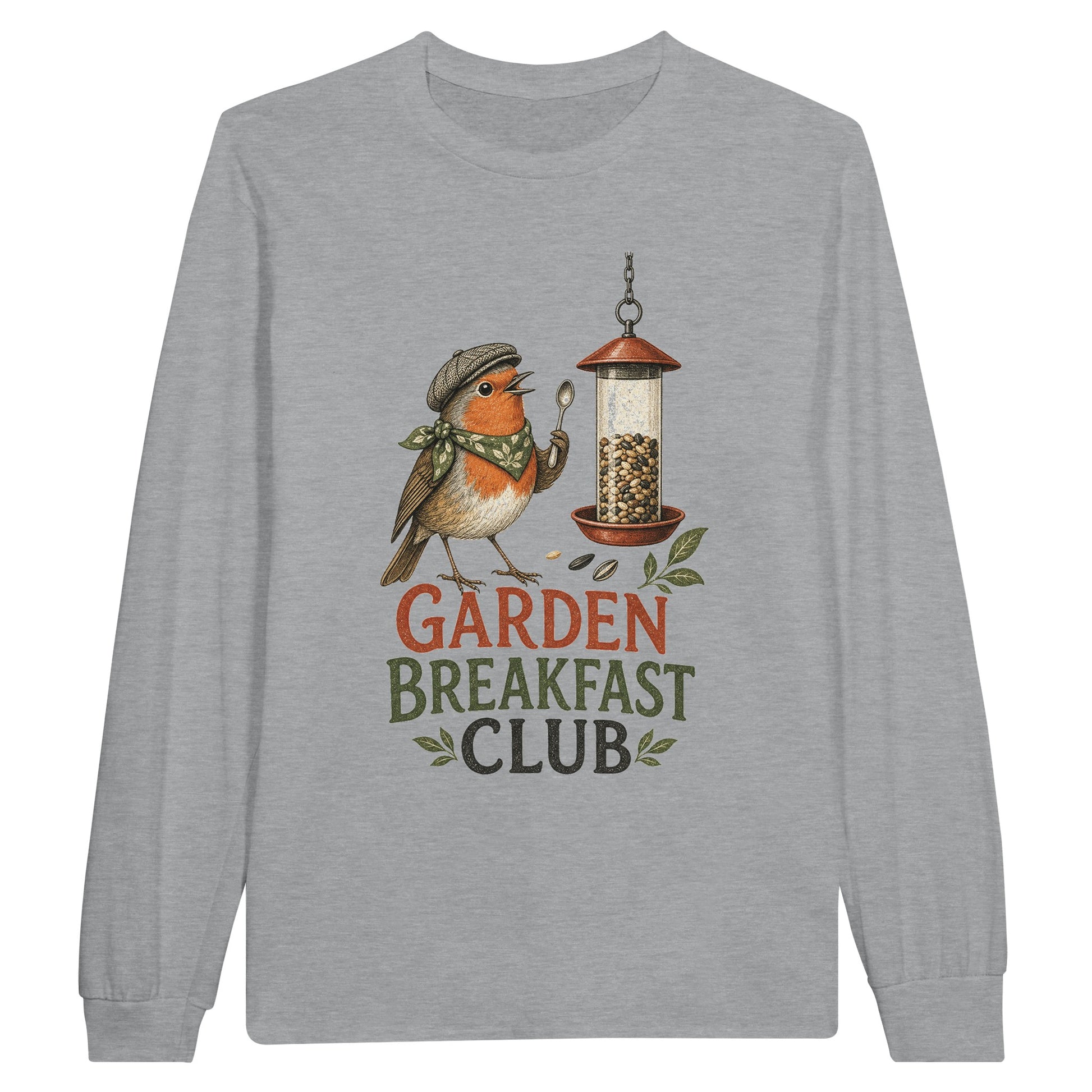 Garden Breakfast Club Robin Graphic Long-Sleeve T-shirt — product view 6