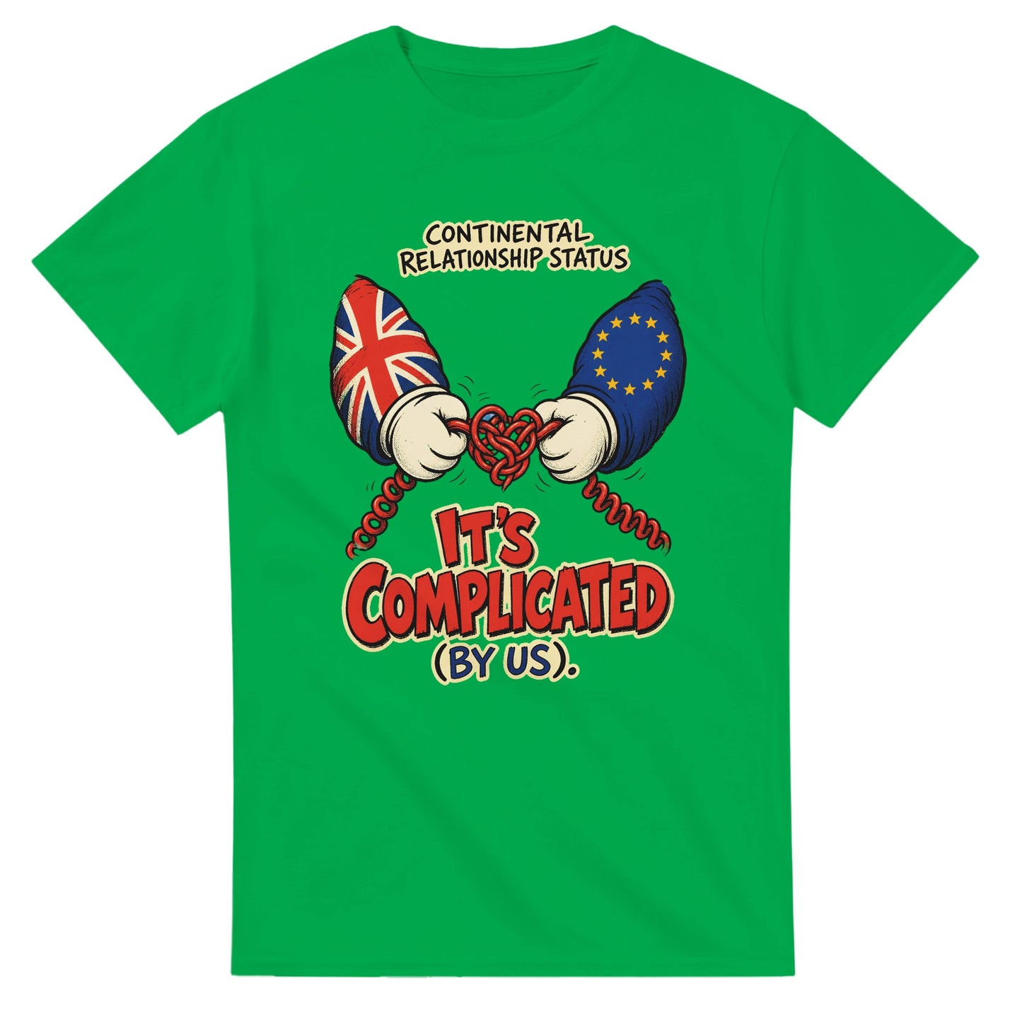 It's Complicated (By Us) UK–EU 1990s Cartoon T-shirt — product view 11