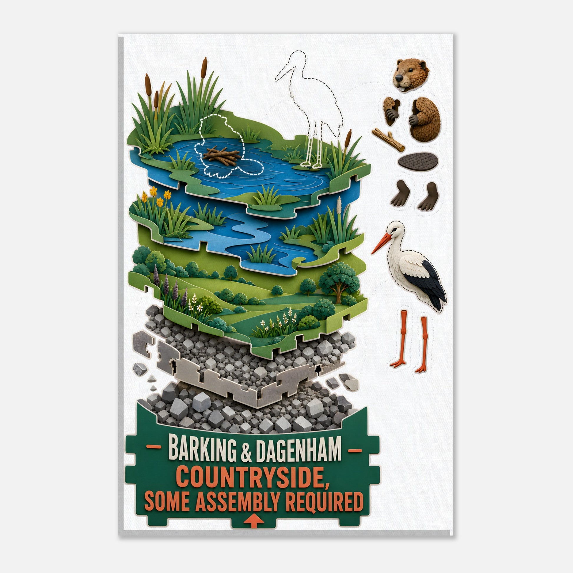 Barking & Dagenham Countryside Canvas — product view 1
