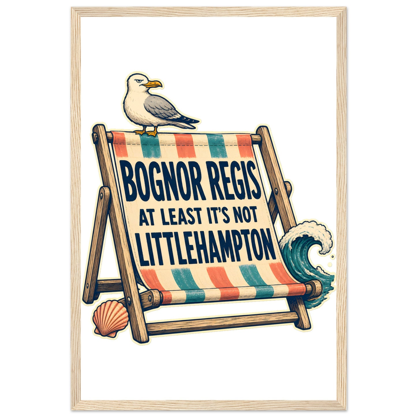 Bognor Regis — At Least It's Not Littlehampton Framed Wall Art — product view 3